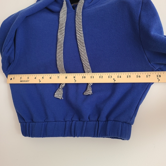 Wild Fable Royal Blue Cropped Hoodie XS - Picture 5 of 8